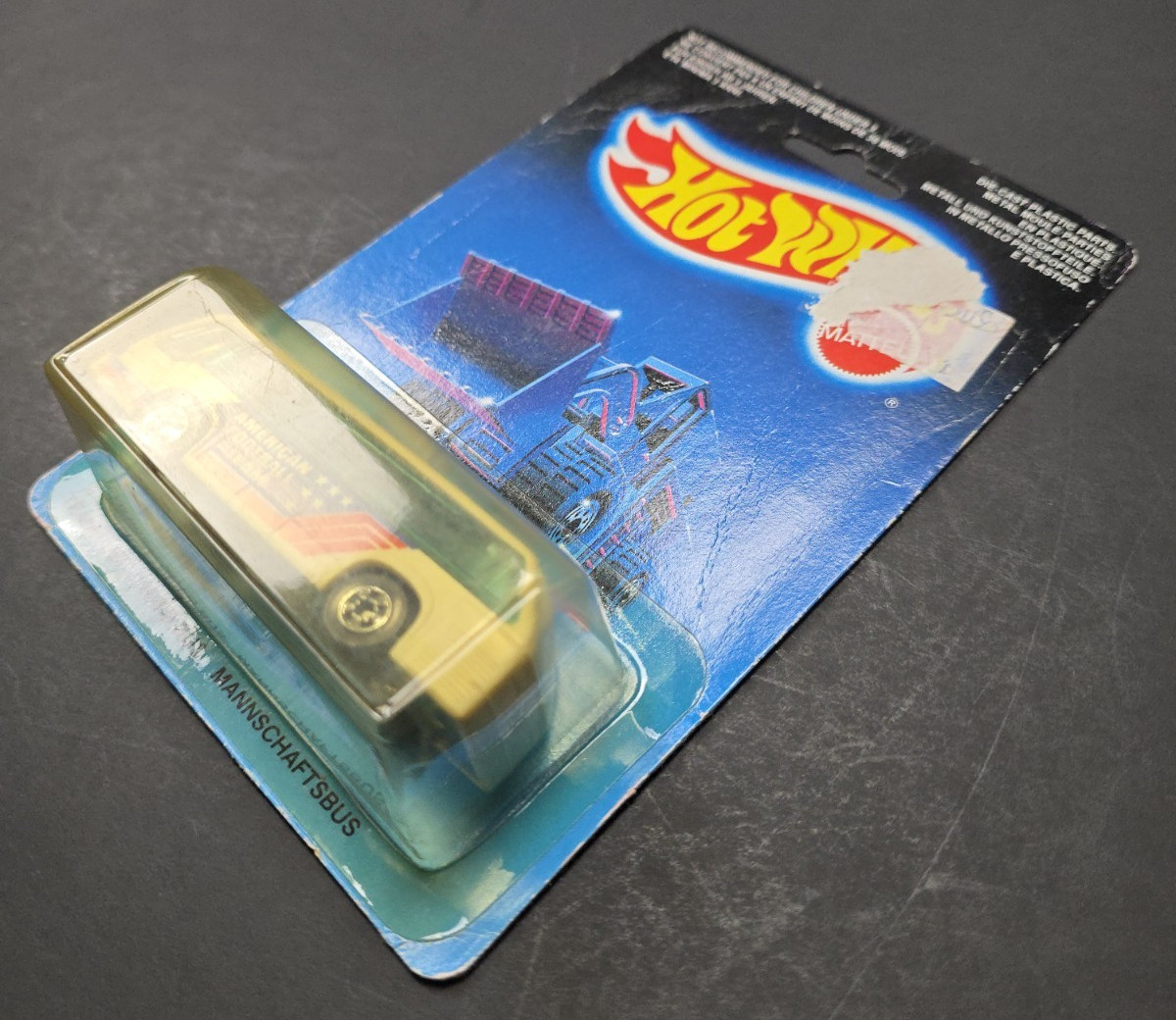 Hot Wheels “American Football Team” Team Bus / Auto Bus International Card 1986