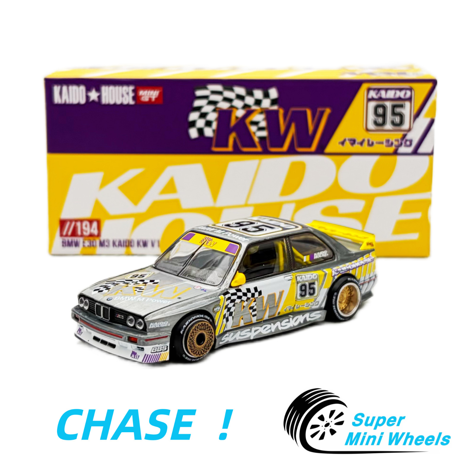 CHASE ！Kaido House 1:64 BMW M3 Kaido KW V1 – Purple #194