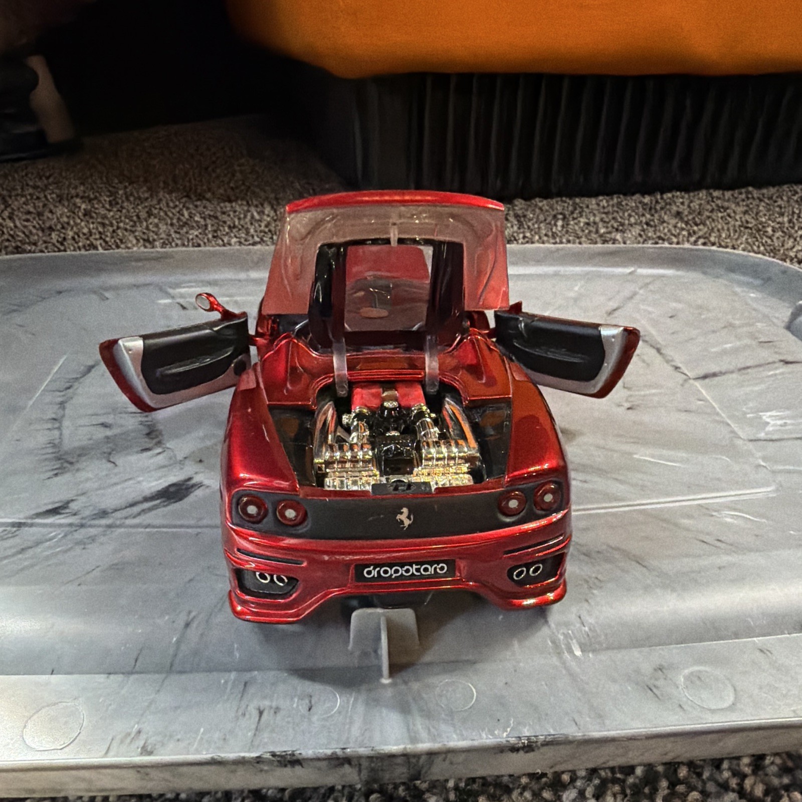 Mattel Hot Wheels Drop Stars Ferrari 360 Spider 1:20 Scale Metallic Red – Loose-