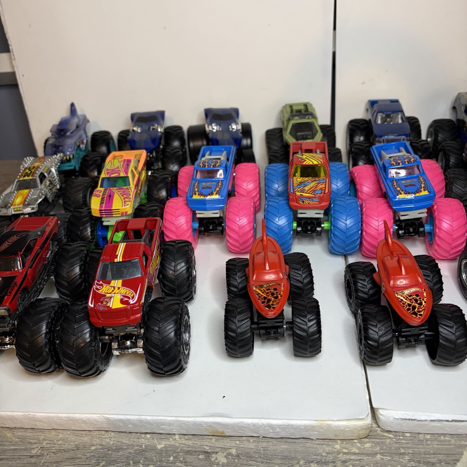 Lot of 24 Hot Wheels Monster Trucks 1:64 Scale Diecast Mixed Variety Collection