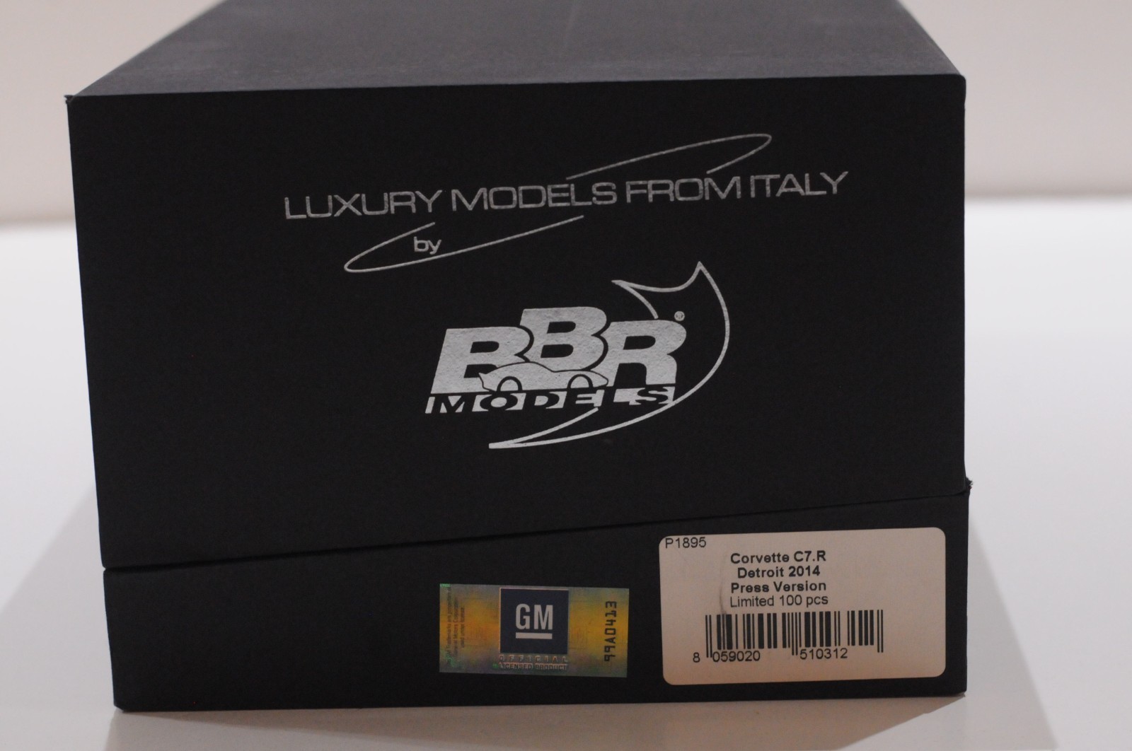 BBR CHEVROLET CORVETTE C7.R DETROIT 2014 PRESS VERSION SCALE 1:18 LIMITED 1 OF 1