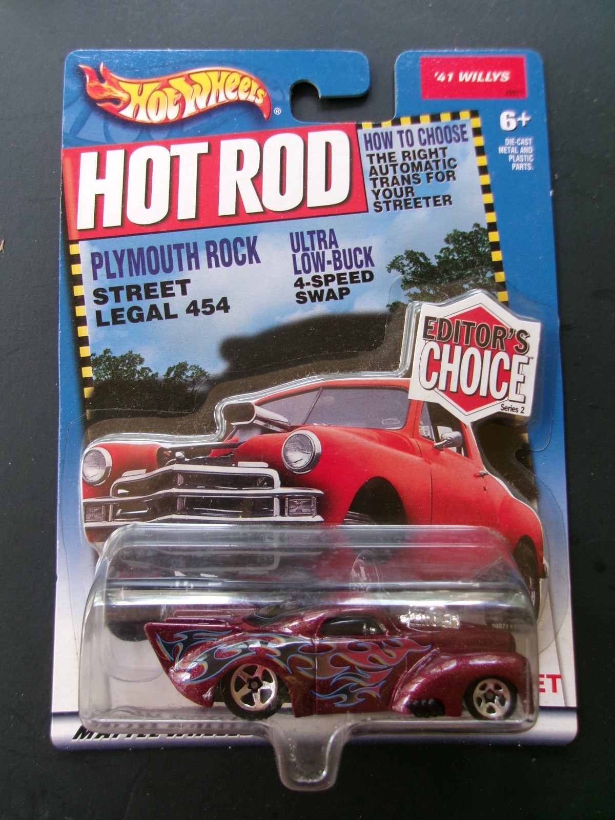Hot Wheels-2000 Edit. Choice (Target Only) 32’Ford Coupe,41′ Willy’s & Roadster