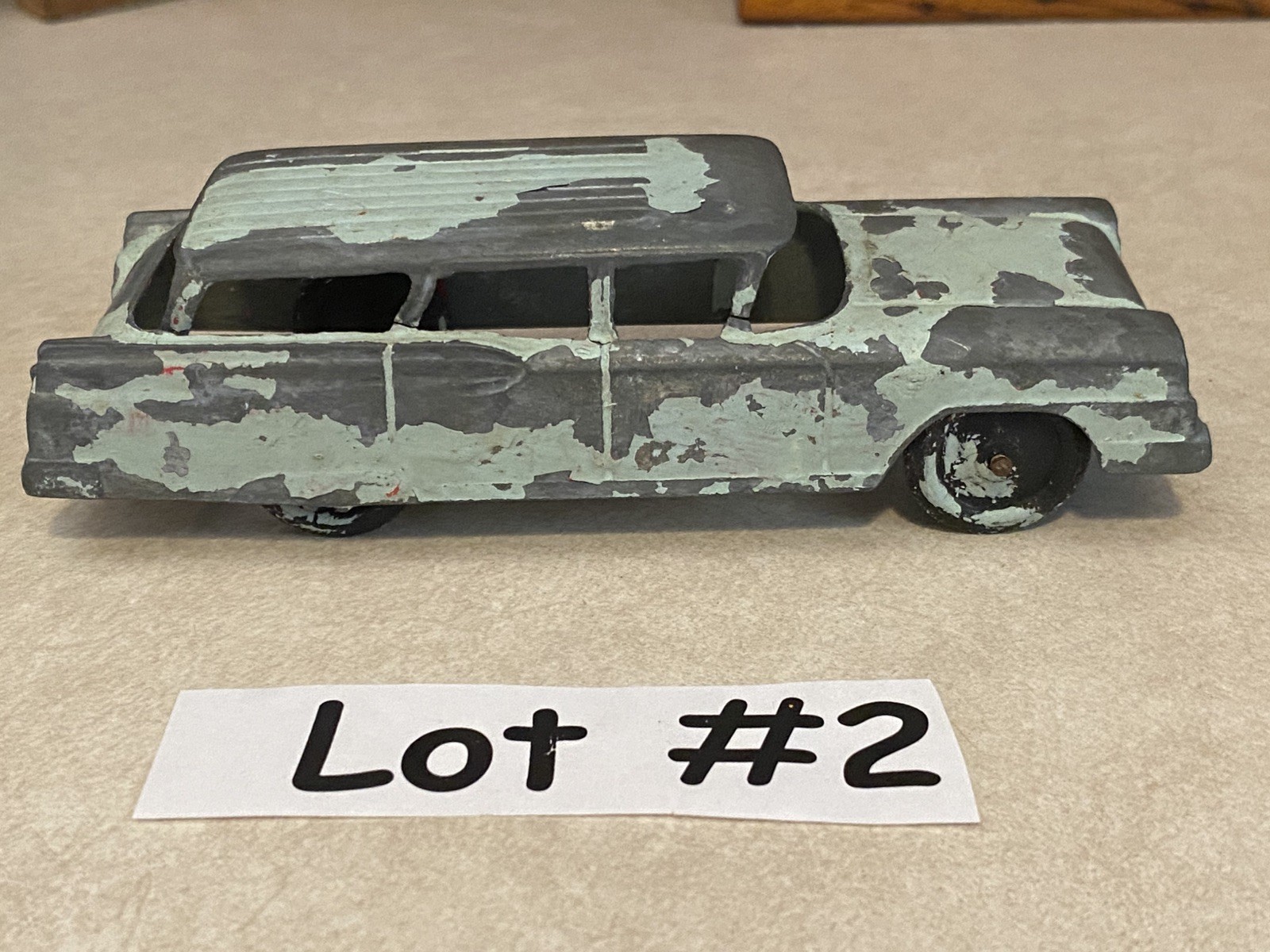 Vtg LOT of 3 -1950s TOOTSiE TOY Cars & Truck *Oil Tanker *Rat Rod *Ford Sedan #2