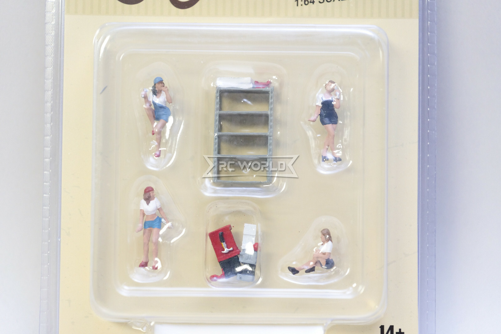 American Diorama 1/64 LADY MECHANICS Die Cast FIGURES