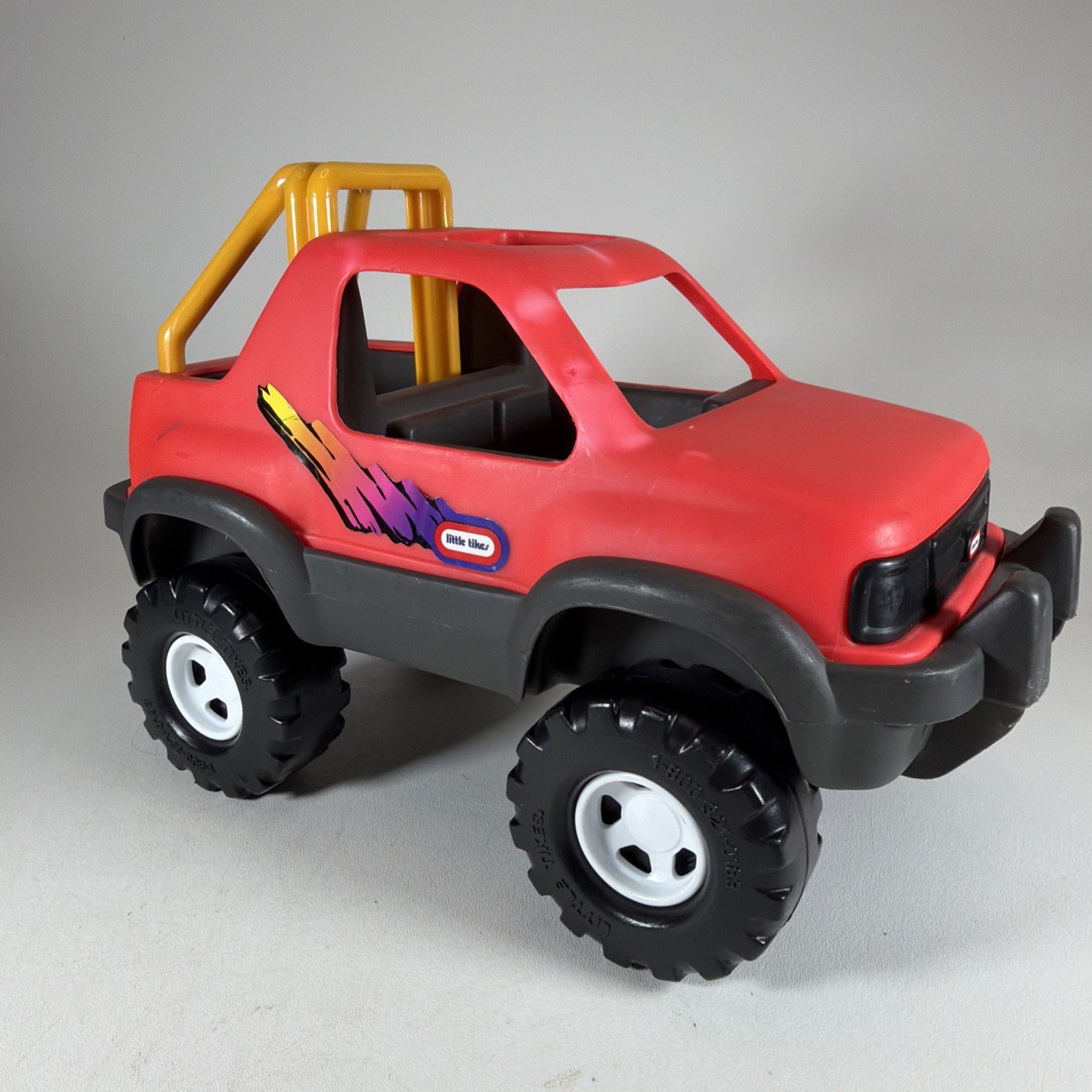 Little Tikes Rugged Riggz Red Orange Baja Monster Truck Car Push Along Toy 6694