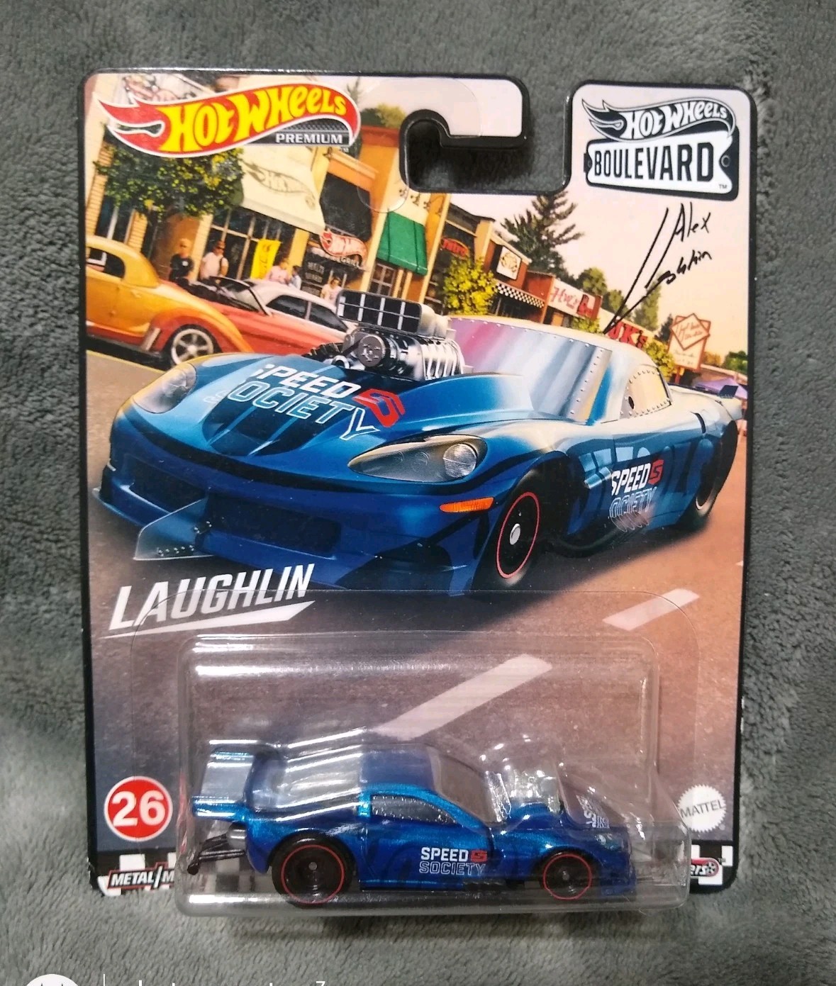 Hot Wheels Boulevard Corvette Z06 Drag Racer Alex Laughlin Premium 1:64