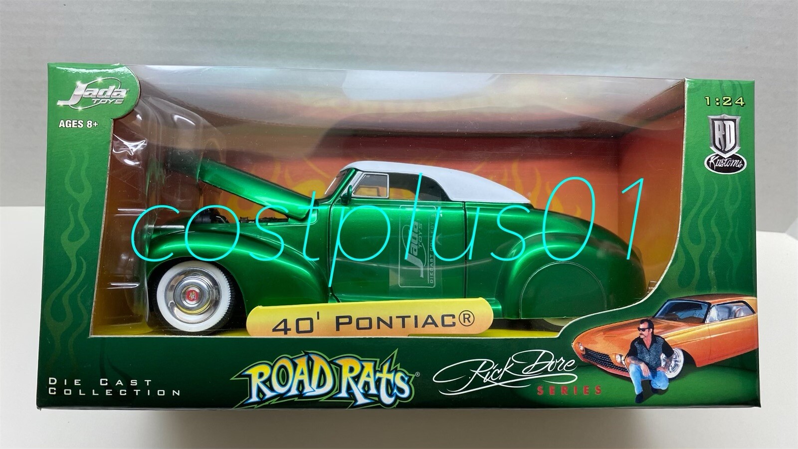 JADA ROAD RATS 1940 PONTIAC 1:24 GREEN RICK DORE SERIES