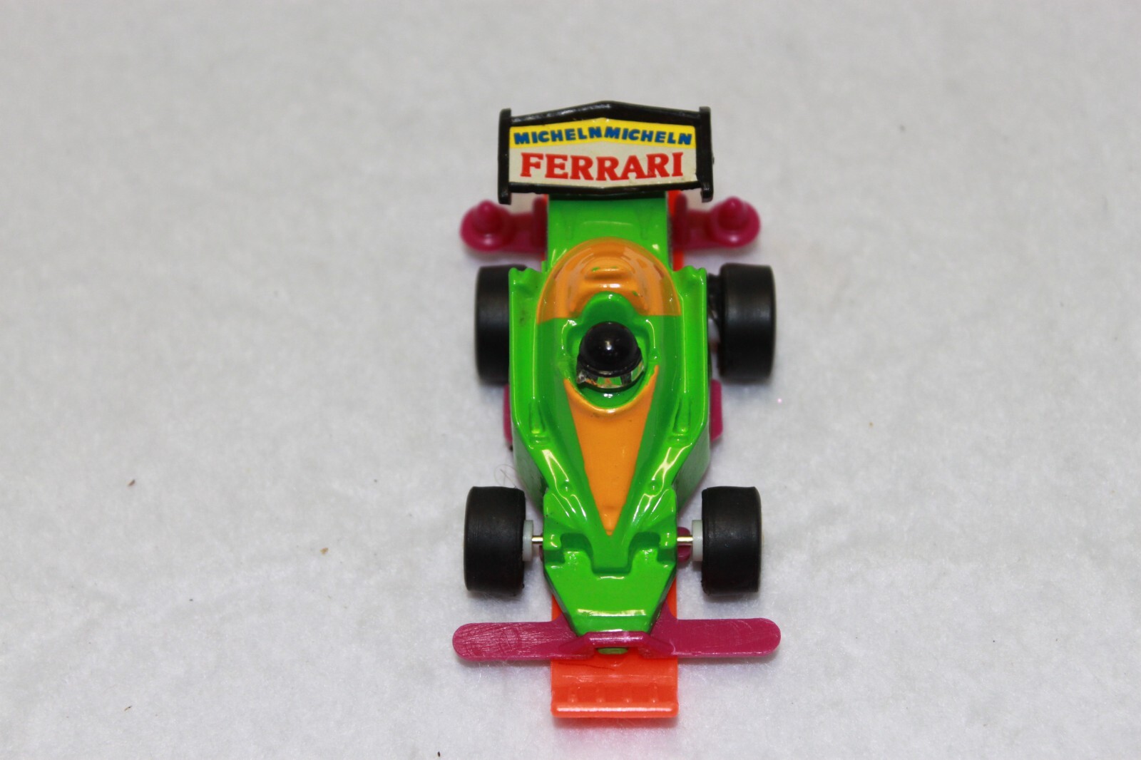 Vintage Micheln Ferrari Die Cast and Plastic Toy Car Green #33 Made In China