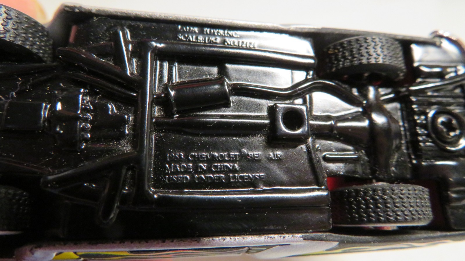 1953 Chevy Bel Air RARE Black w Red Flames Diecast 1/64 ROAD RATS Jada TOYS 2002