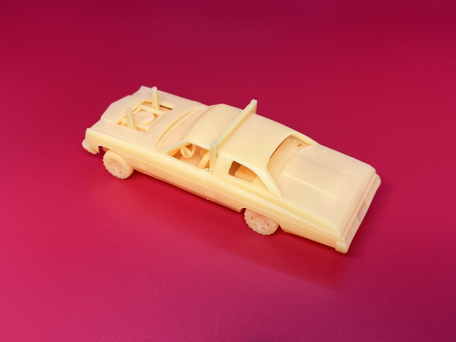 1/64 Scale 3D Printed 1973 Chevy Caprice Demo Derby Car For Diecast Diorama