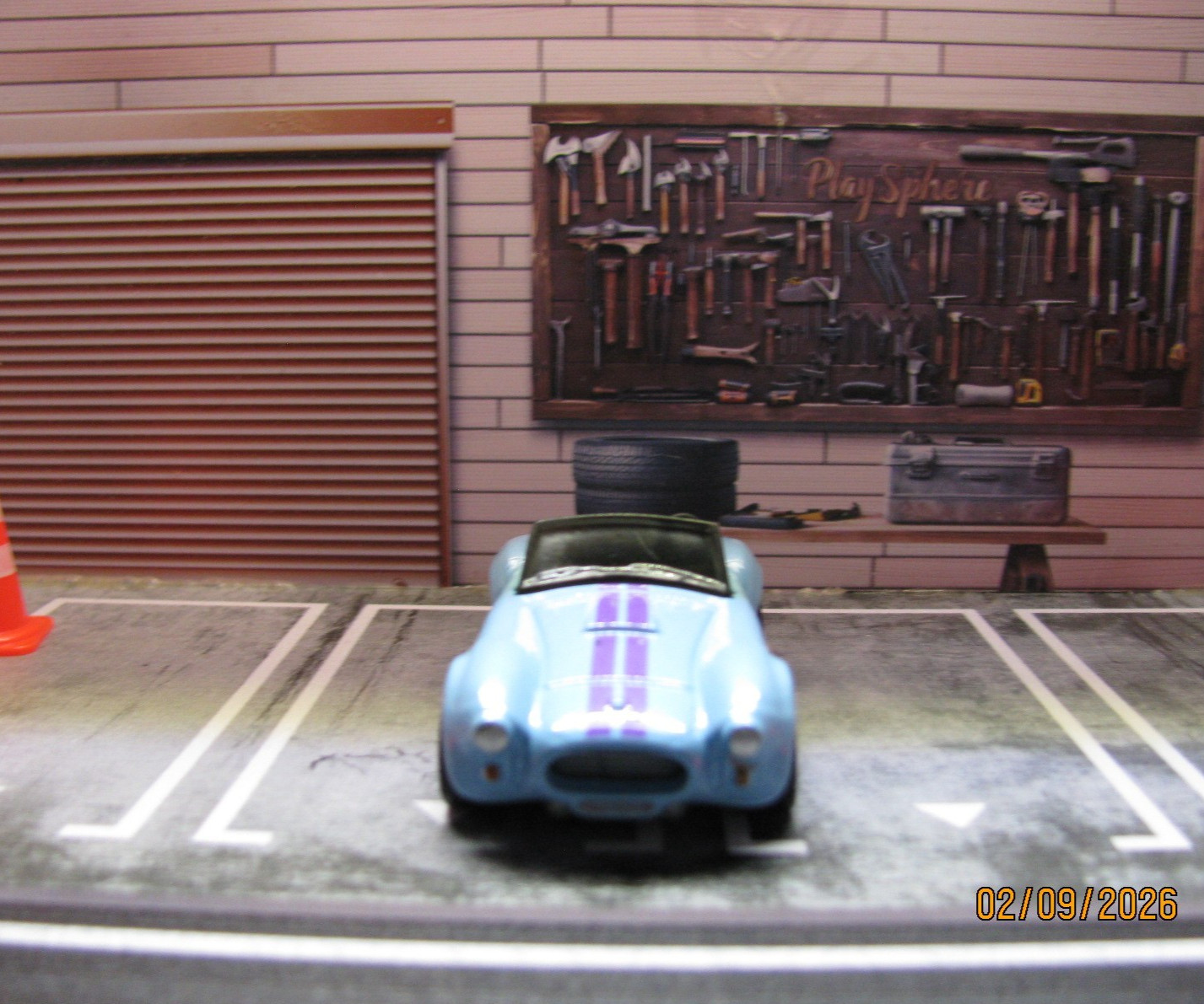 2026 Hot Wheels Shelby Cobra 427 S/C Light Blue w/Real Riders Wheel Swap