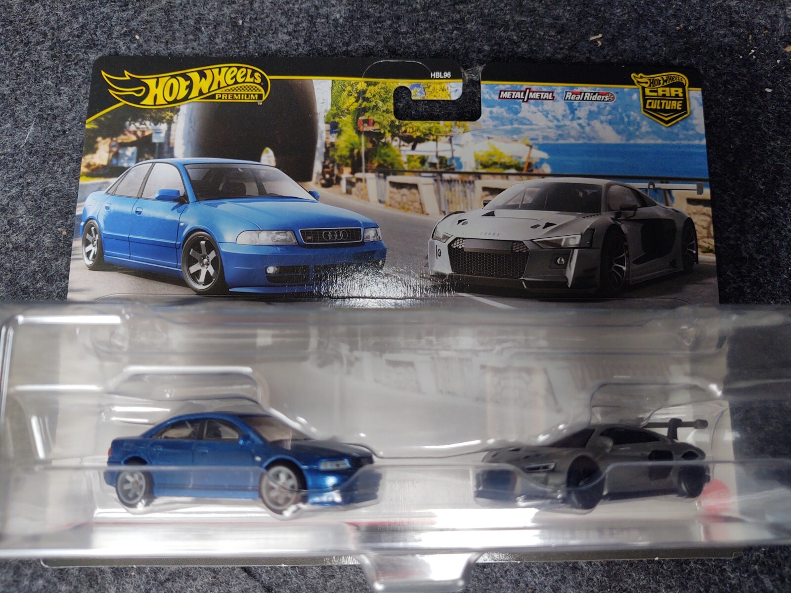 Hot Wheels Premium Car Culture Twin 2 Pack Audi S4 Quattro & Audi R8 LMS