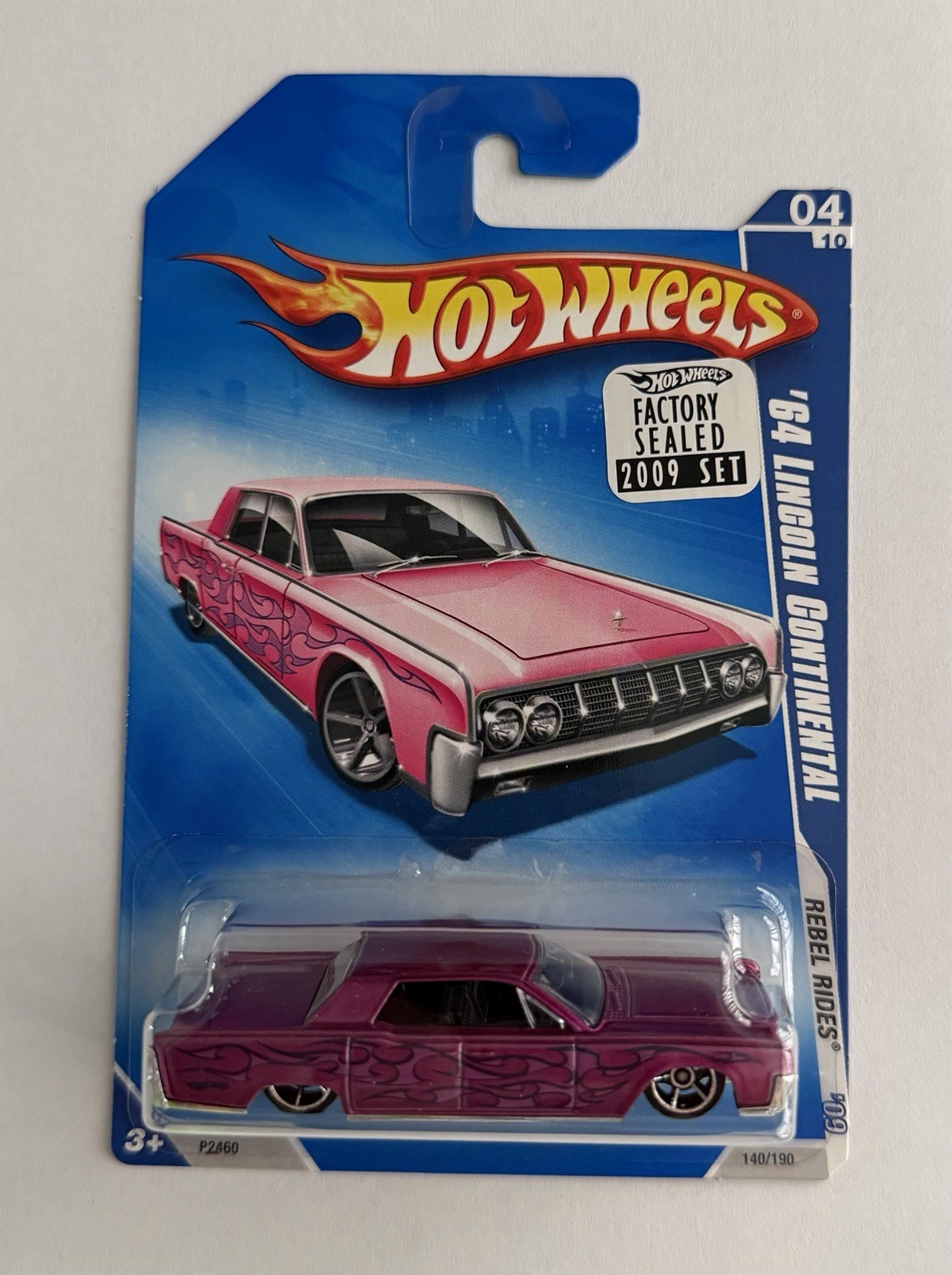 Hot Wheels 2009 Master Set, ’64 Lincoln Continental, 2 Colors in protectors
