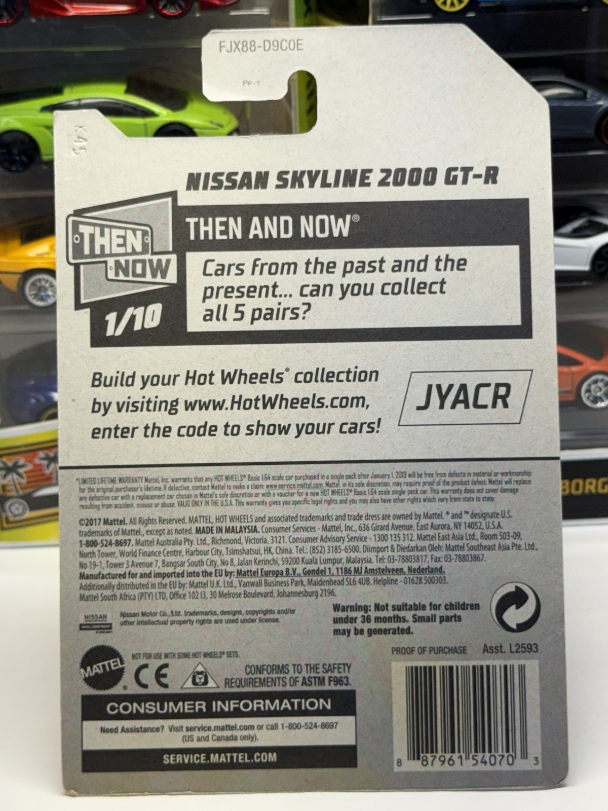 🇯🇵 Hot Wheels 2017 – Blue Nissan Skyline 2000 GT-R – Then & Now 118/365 – 1:64