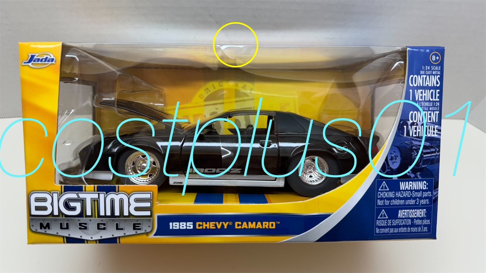 JADA BTM 1985 CHEVY CAMARO 1:24 BLACK REMOVABLE TOP