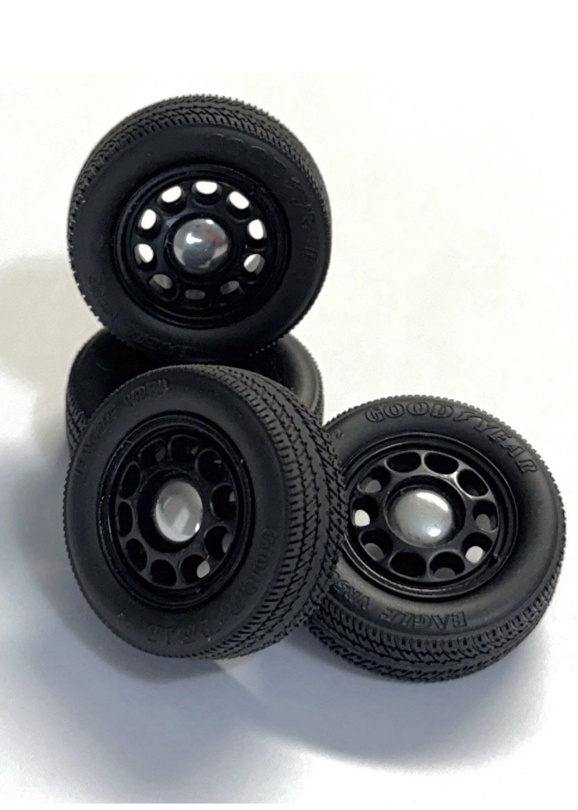 GMP Steel Wheels & Goodyear Tires 1/18 Scale For (Police car) Diecast Models