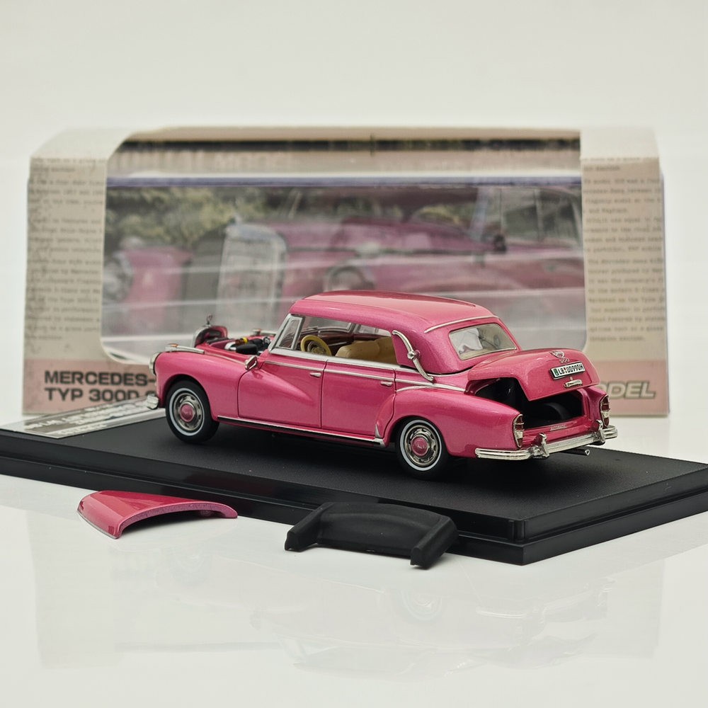 Mortal 1/64 Mercedes Benz 300D Convertible Retro Car Models Collection Diecast