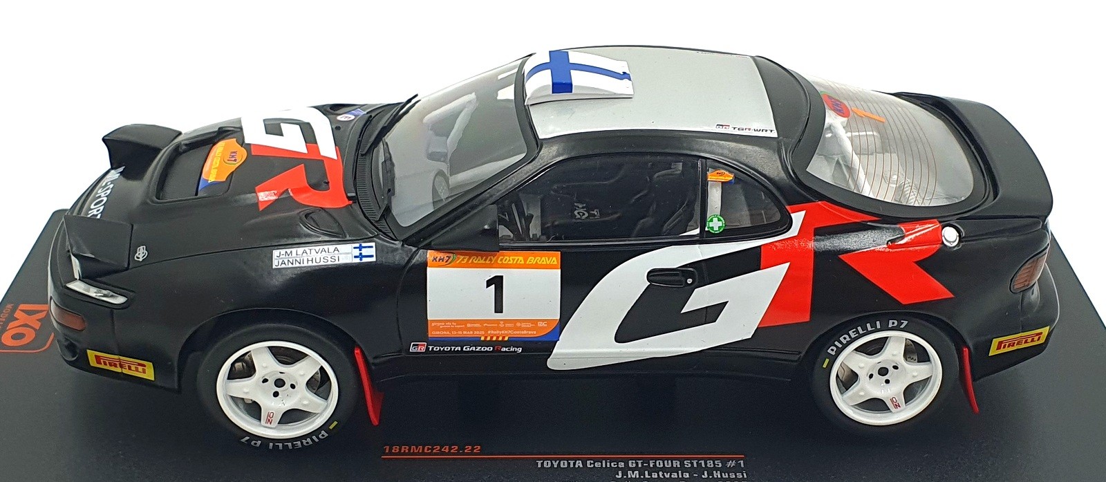 IXO 1/18 Scale 18RMC242.22 – Toyota Celica GT-Four ST 185 #1 1st CB Rally 2025