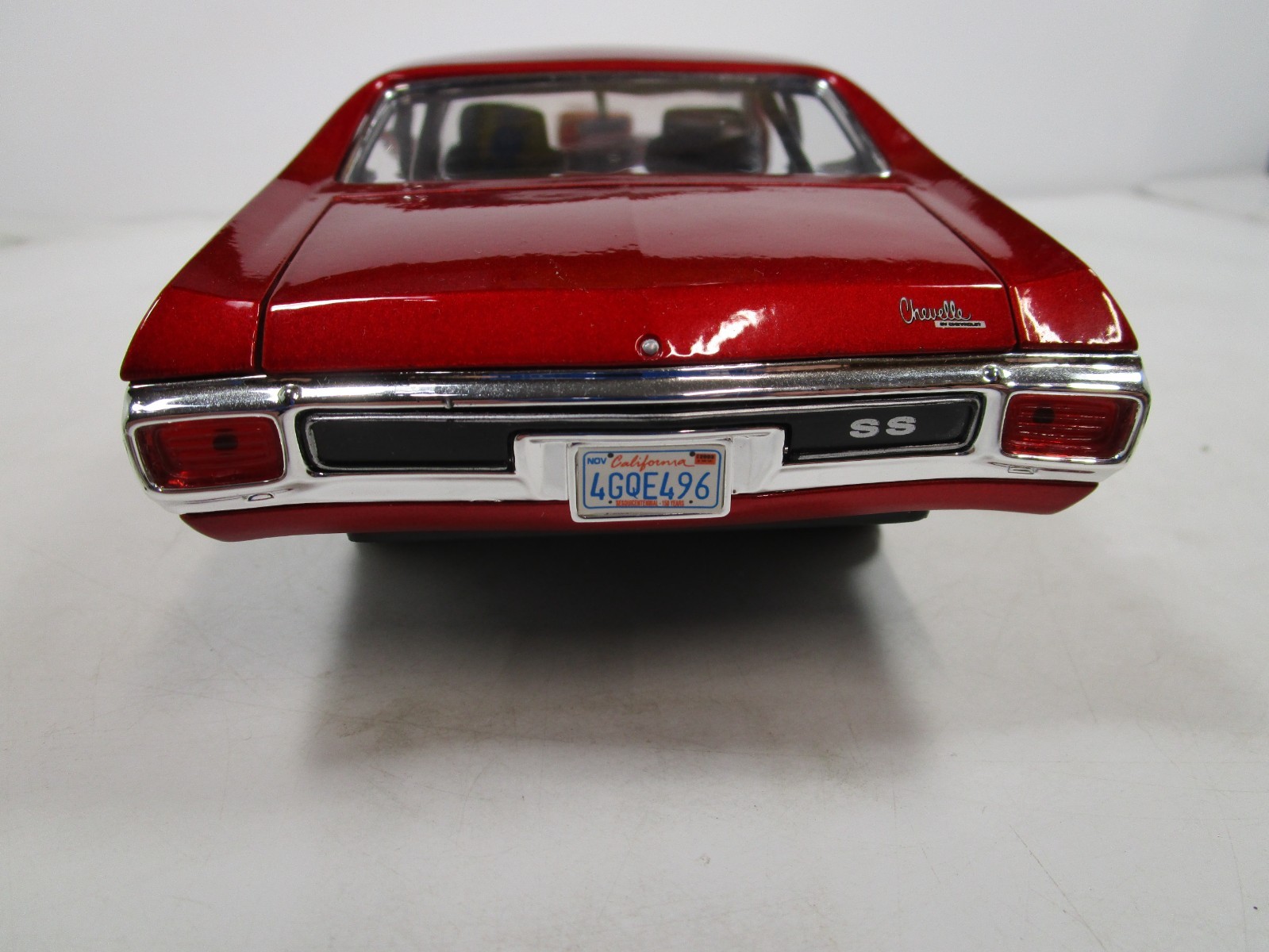 WELLY 1/18 CANDY RED 1970 CHEVY CHEVELLE SS 454 PRO STREET VERY NICE