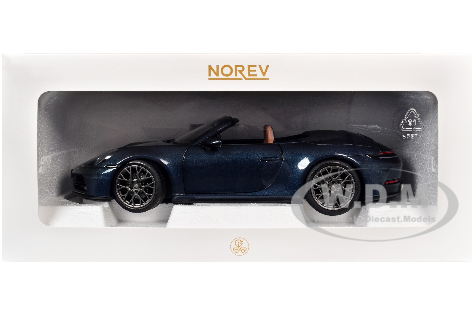 2024 PORSCHE 911 CARRERA S CABRIOLET YACHTING BLUE 1/18 DIECAST BY NOREV 187180