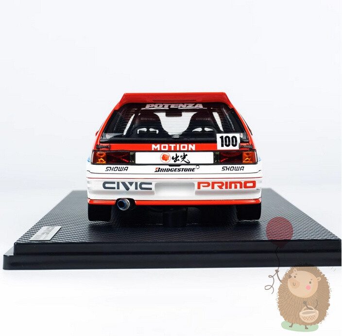 IG 1/18 Honda CIVIC EF9 SiR Resin Model Car Diecast Hobby Gifts Collection White