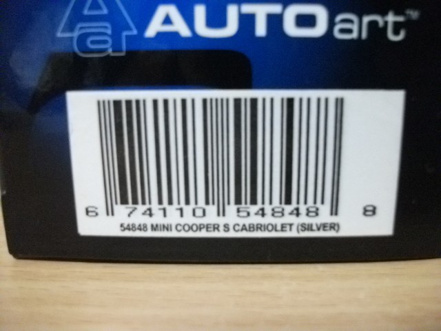 ◇[Special Price] [Shipping] AUTOart 1/43 MINI COOPER S CABRIOLET SILVER◇