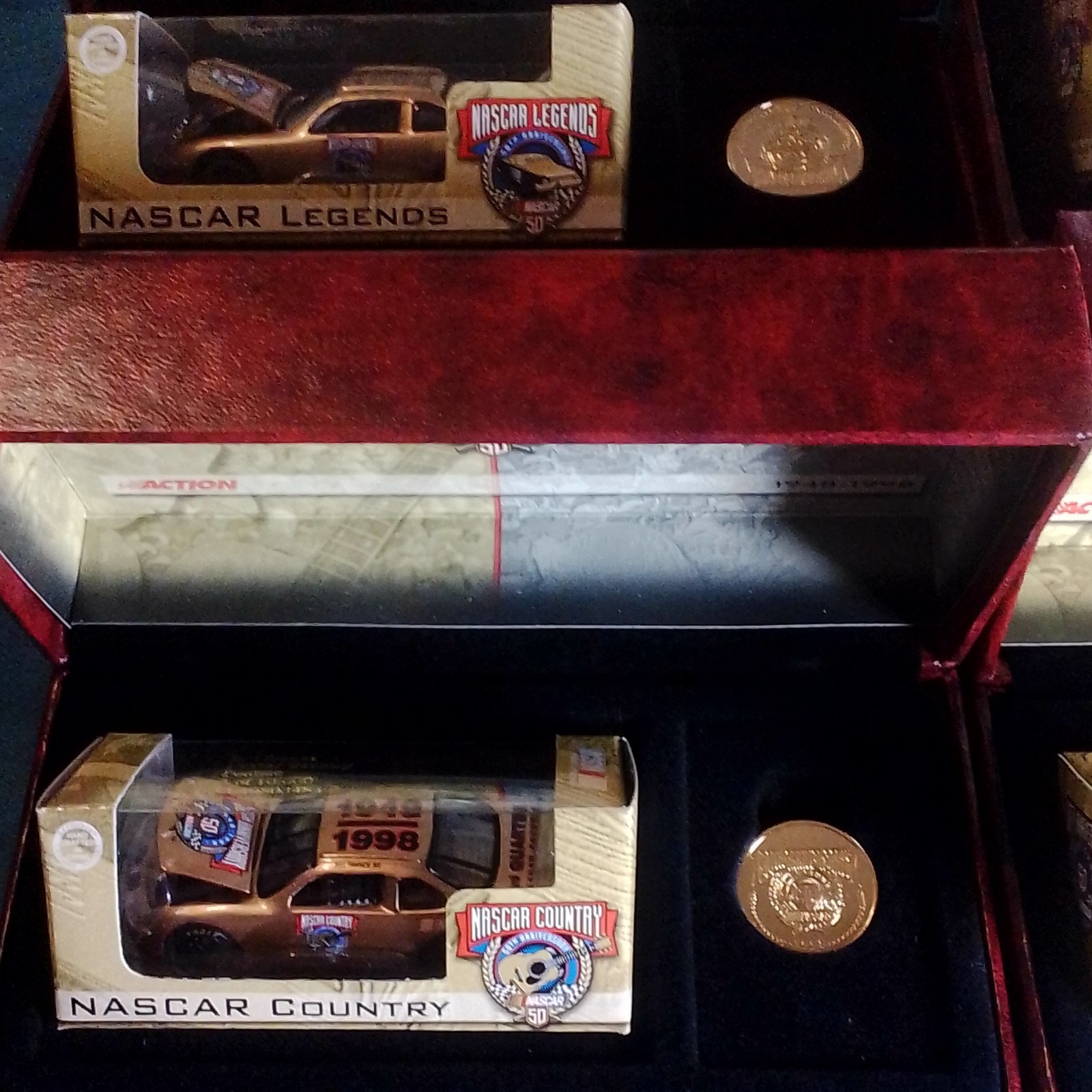 Action NASCAR 50th Anniversary Gold Diecast Car 1:64 Adult Collectible