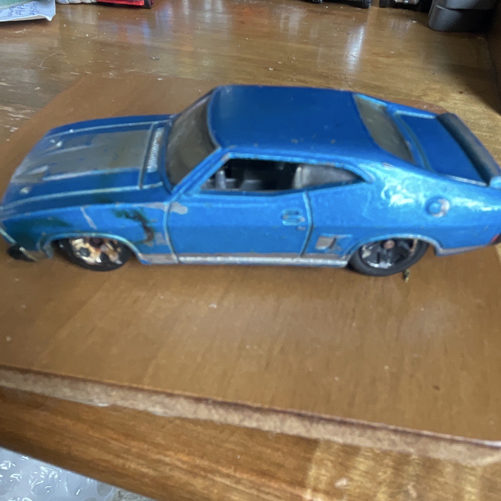 Hot Wheels ’67 Ford Falcon XB Blue/Silver Diecast Car 1967 1:64 Scale