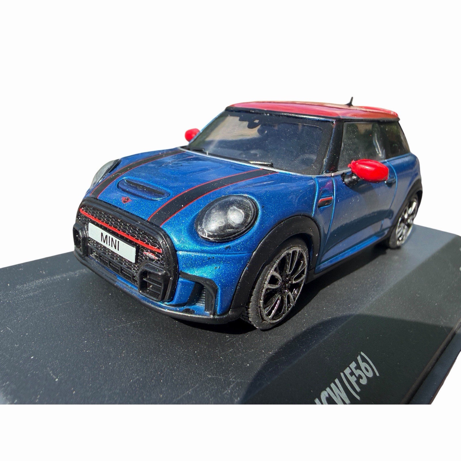 F56 MINI Cooper S John Cooper Works Blue Diecast car 1:43 Scale