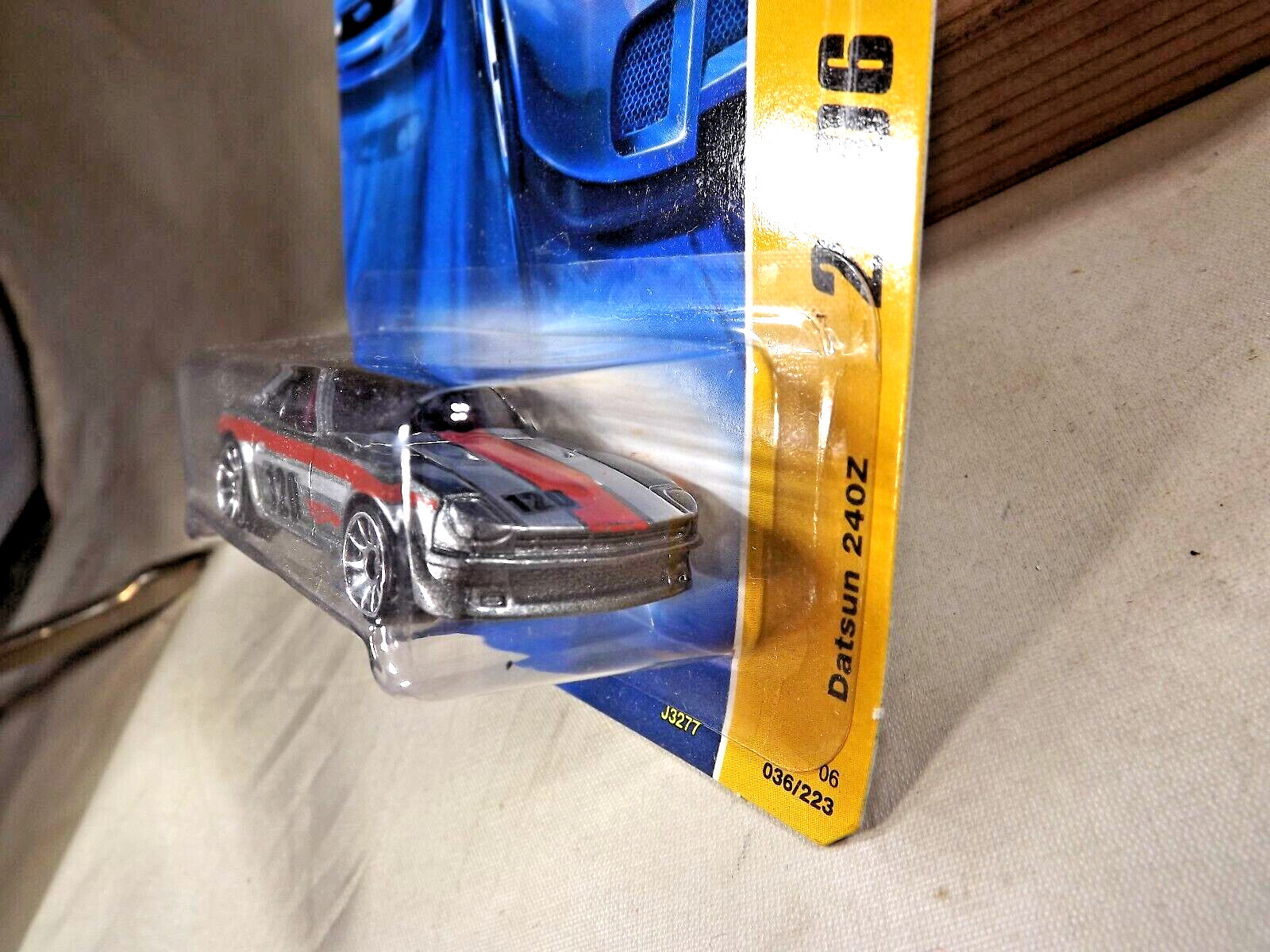 2006 Hot Wheels KMART #36 New Models 36/38 DATSUN 240Z Gray w/Chrome 10 Spokes
