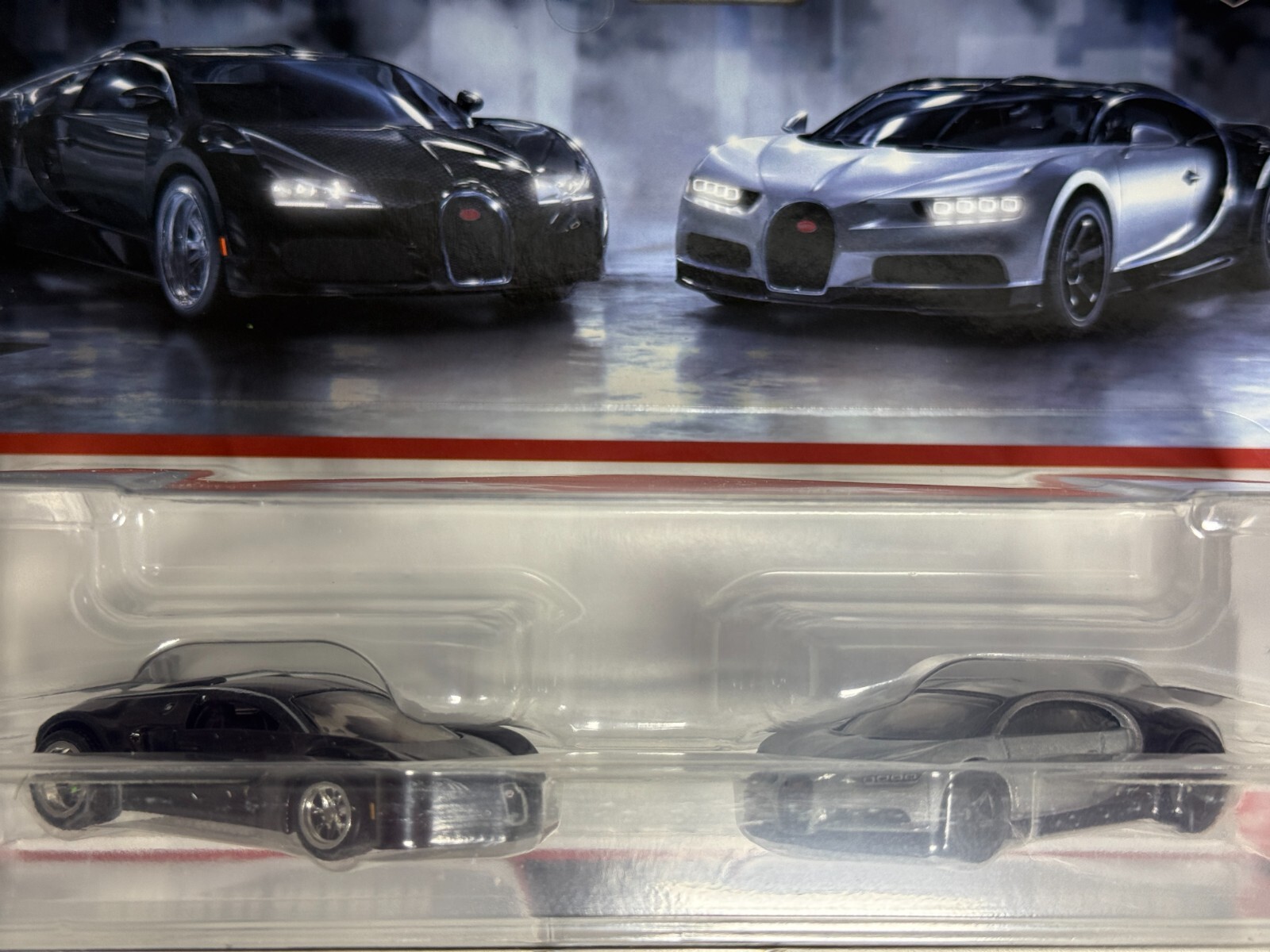 2024 Hot Wheels 2-Pack Bugatti Veyron and ’16 Bugatti Chiron , Free Shipping !