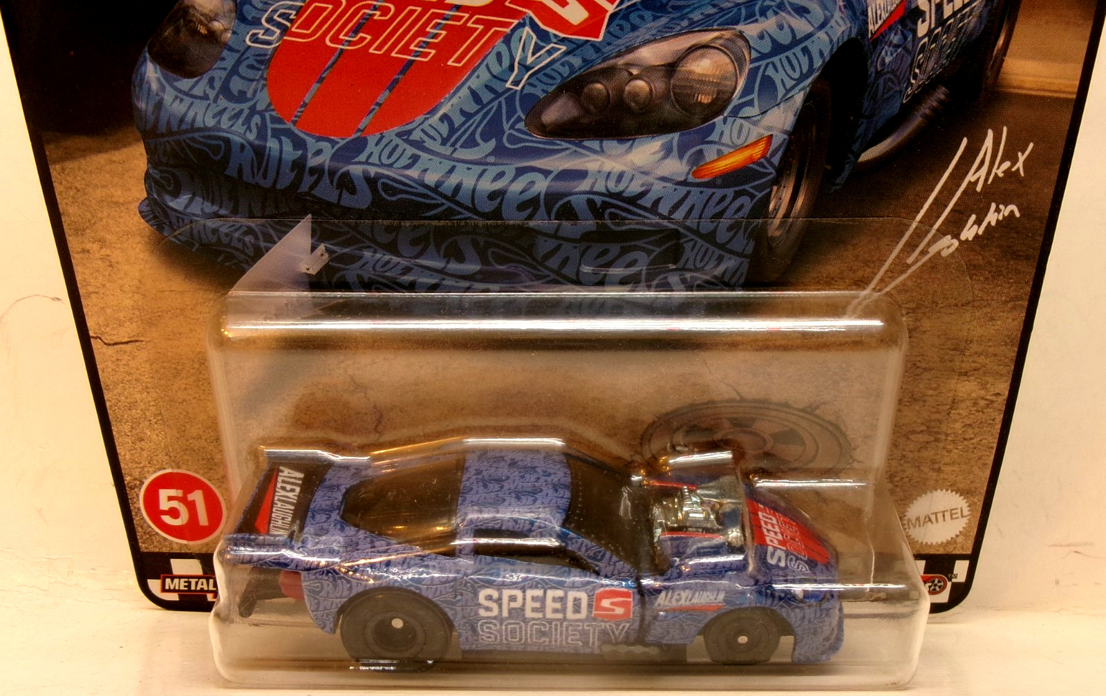 2022 HOT WHEELS 1:64 PREMIUM BOULEVARD #51 BLUE ’12 CORVETTE Z06 DRAG RACER