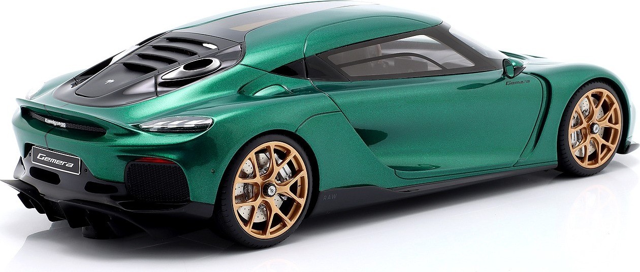 2024 Koenigsegg Gemera Racing Green in 1:18 scale by GT Spirit