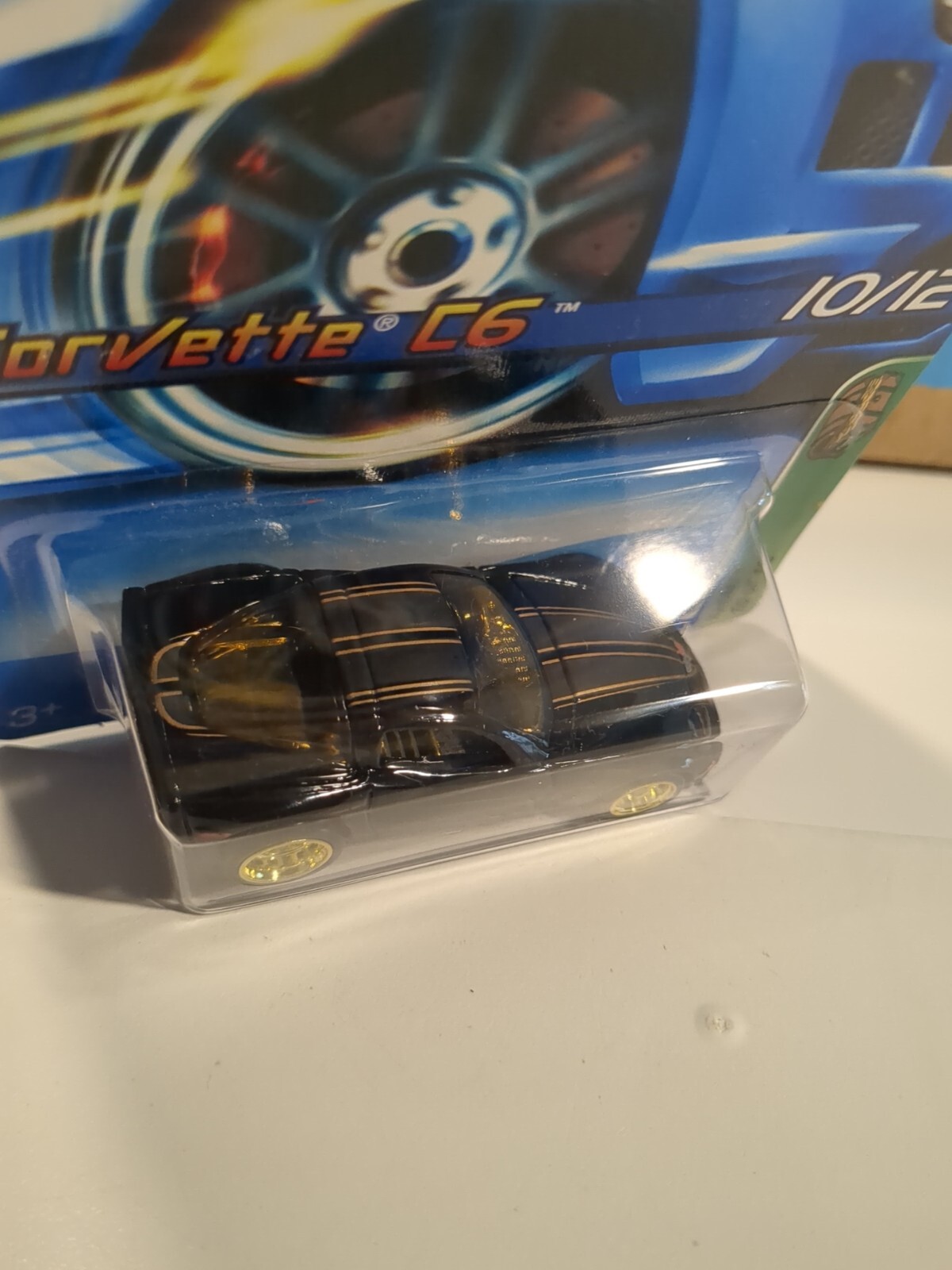 Hot Wheels 2006 Treasure Hunt Corvette C6 in Black with Real Riders Rare Vhtf