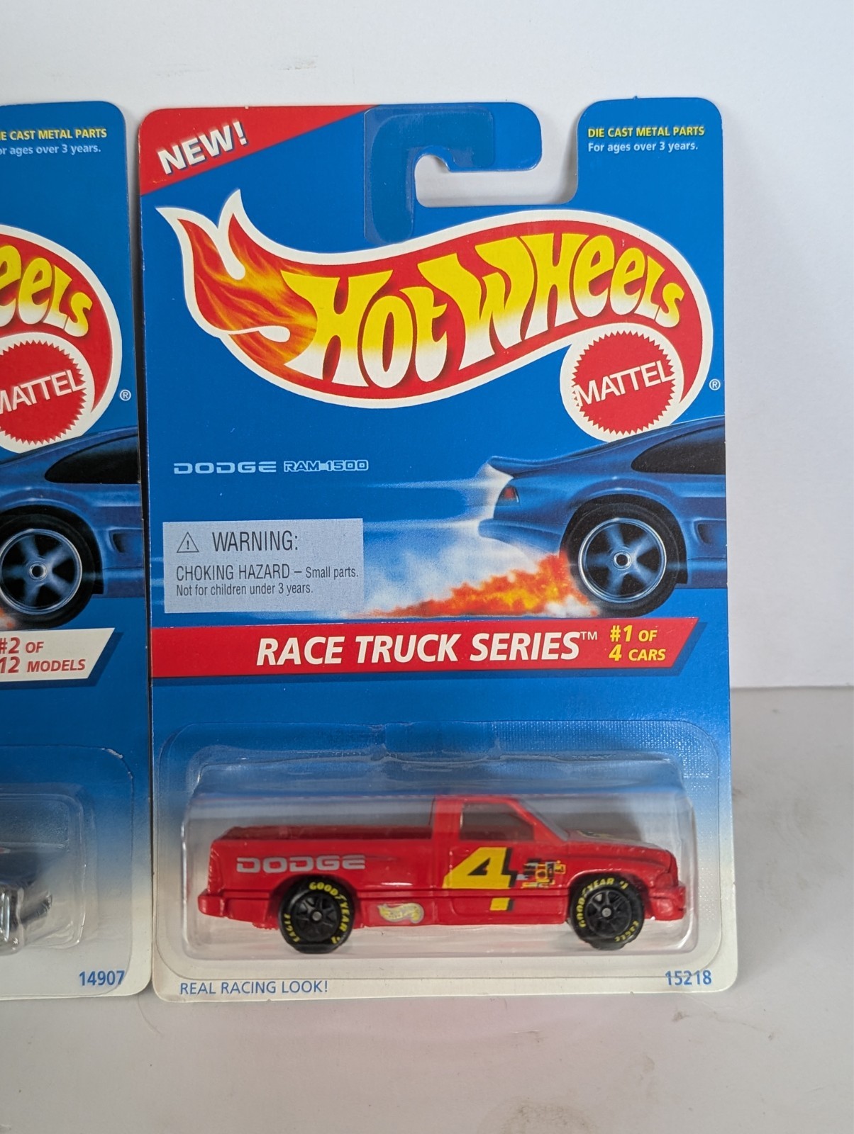 Hot Wheels Blue Card Trucks Lot of 4 – Ram 1500 Chevy 1500