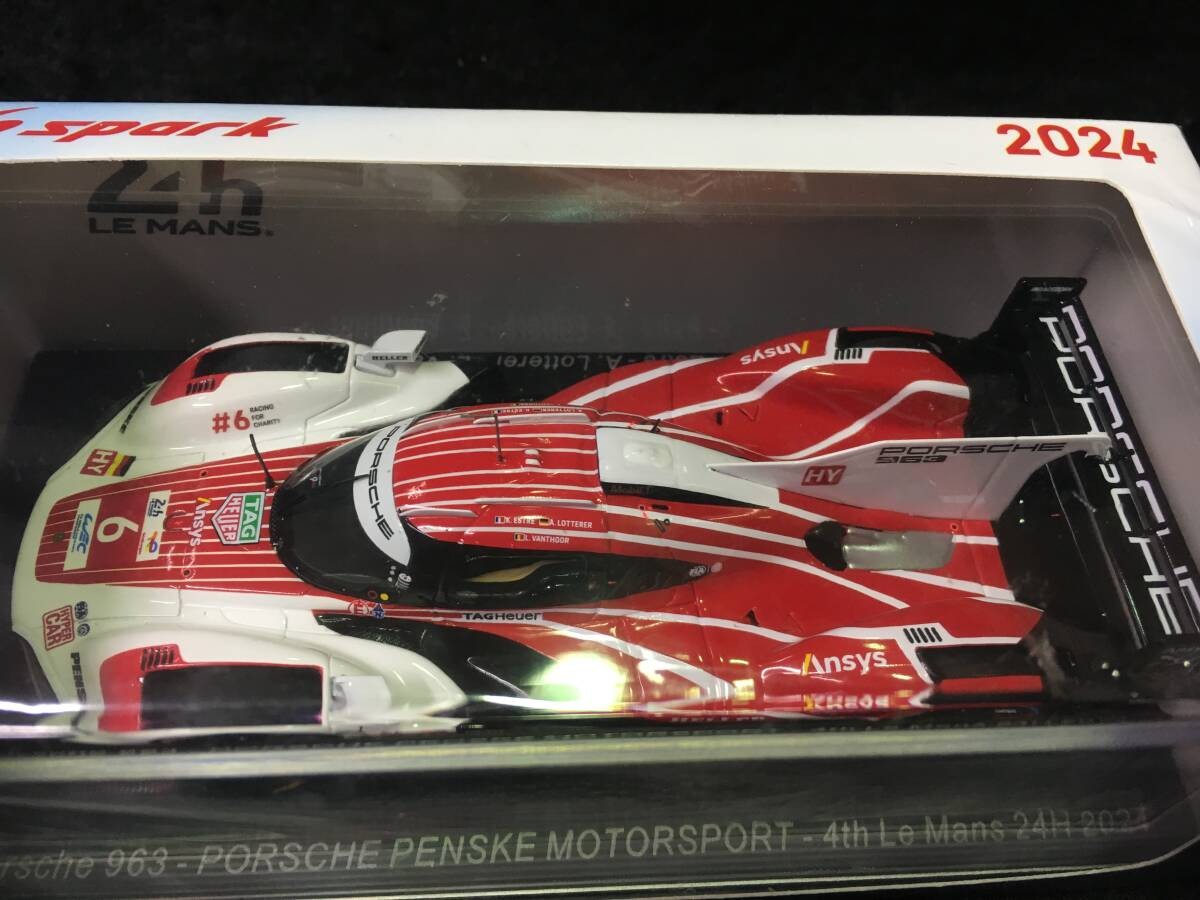 S9114 Spark 1/43 Porsche 963 Penske 2024 Le Mans 24H 4Th Place 6 K. Estre/A. Lot