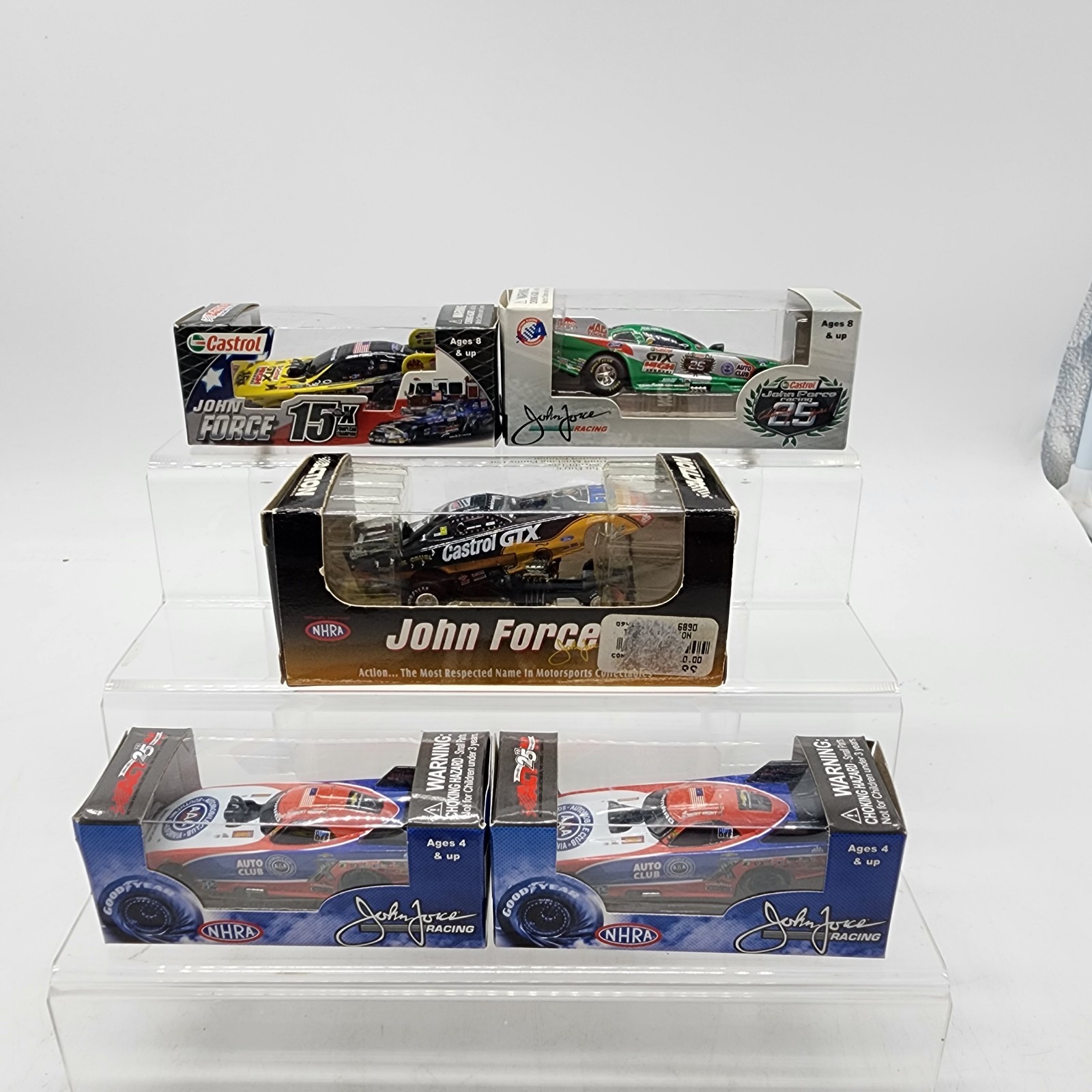 John Force Robert Hight Lionel & Action Racing Funny Car NHRA 1:64 Auto Lot of 5