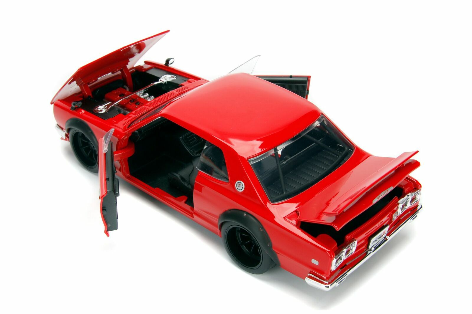 JADA JDM TUNERS 1971 NISSAN SKYLINE GTR KPGC10 RED 1:24 NEW NO BOX