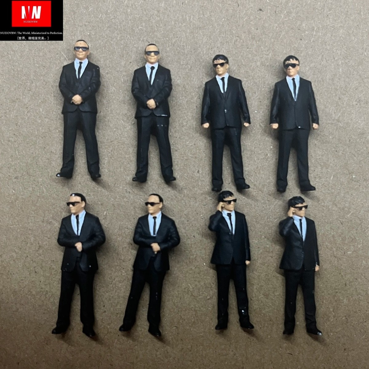 1:43/64/87 Diorama Bodyguard Figure Model City Street Scene Display Dolls Model