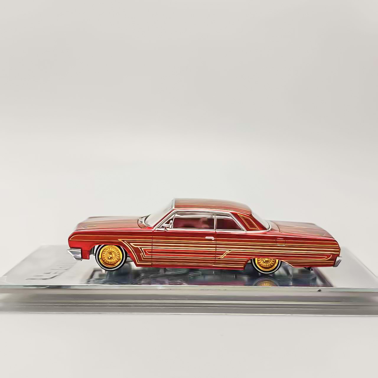 97M 1:64 Corona Impala SS 1964 Lowrider Hydraulic Chassis Diecast Model Car