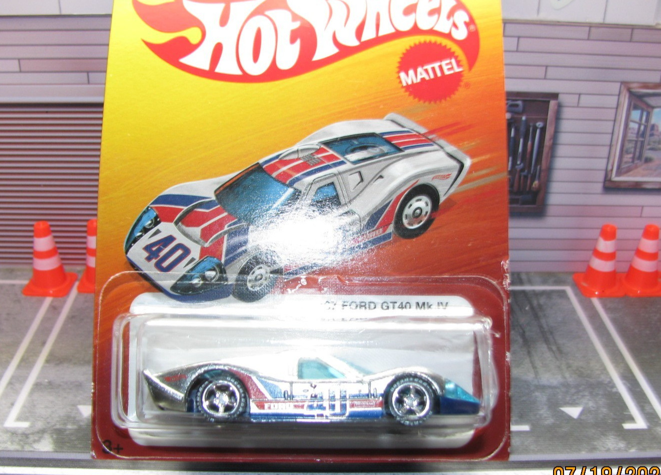 2026 Hot Wheels The Hot Ones ’67 Ford GT40 Mk.IV Silver w/Real Riders Wheel Swap