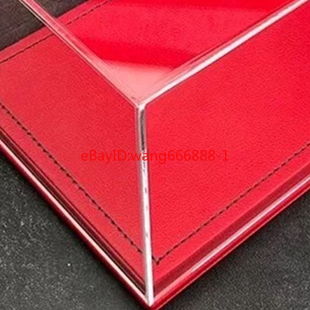 Acrylic Display Case Show Case Pu Leather Base Model For 1/18 Car Model Collect