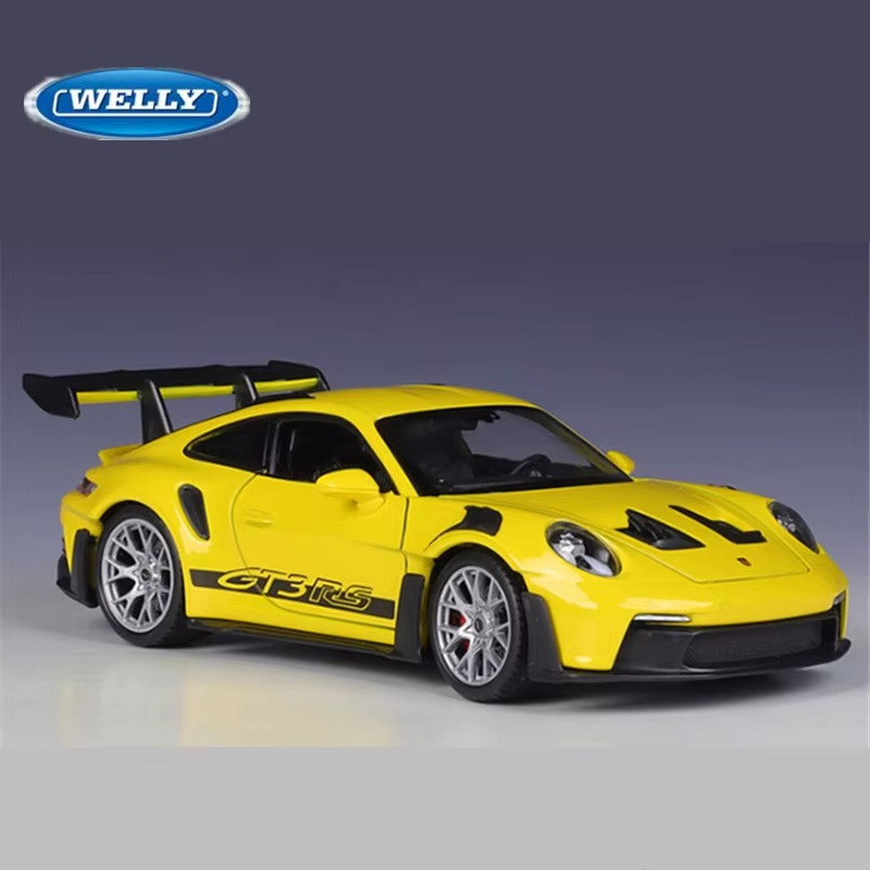 1:24 PORSCHE 911 GT3 RS Alloy Diecast Racing Car Model Sound/Light Toy Gift NEW