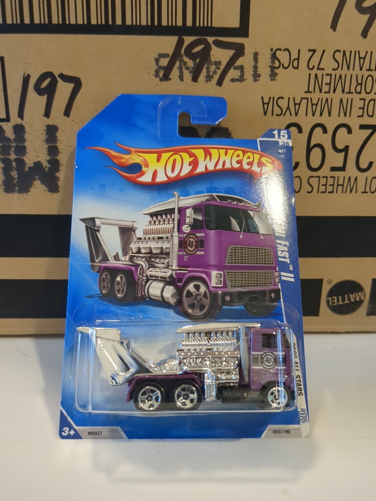 2008 HOT WHEELS ALL STARS “ SEMI-FAST II “ #055 Purple Variant Htf