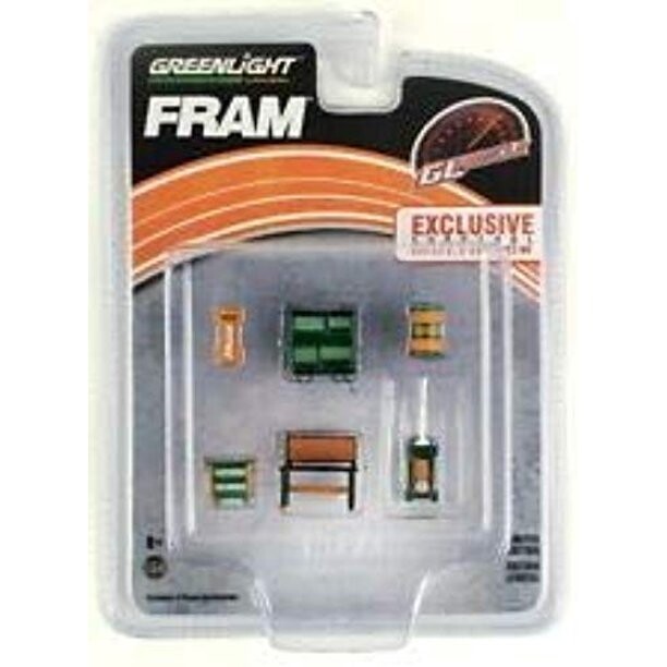 Greenlight Collectibles Muscle 6 Piece Set Shop Tools – FRAM Oil Filters (Chase)
