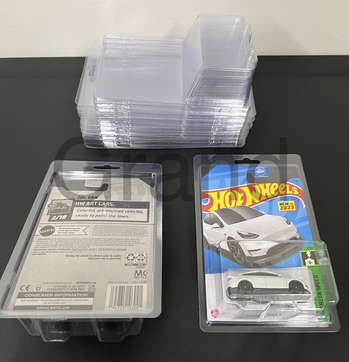 50 Protector Cases For Hot Wheels Matchbox Mainline Blister Pack FREE SHIPPING!