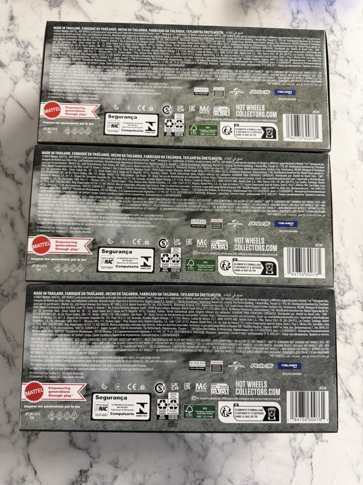 2025 Mattel Hot Wheels Premium Fast & Furious Tokyo Drift Diorama Box Lot Of 3