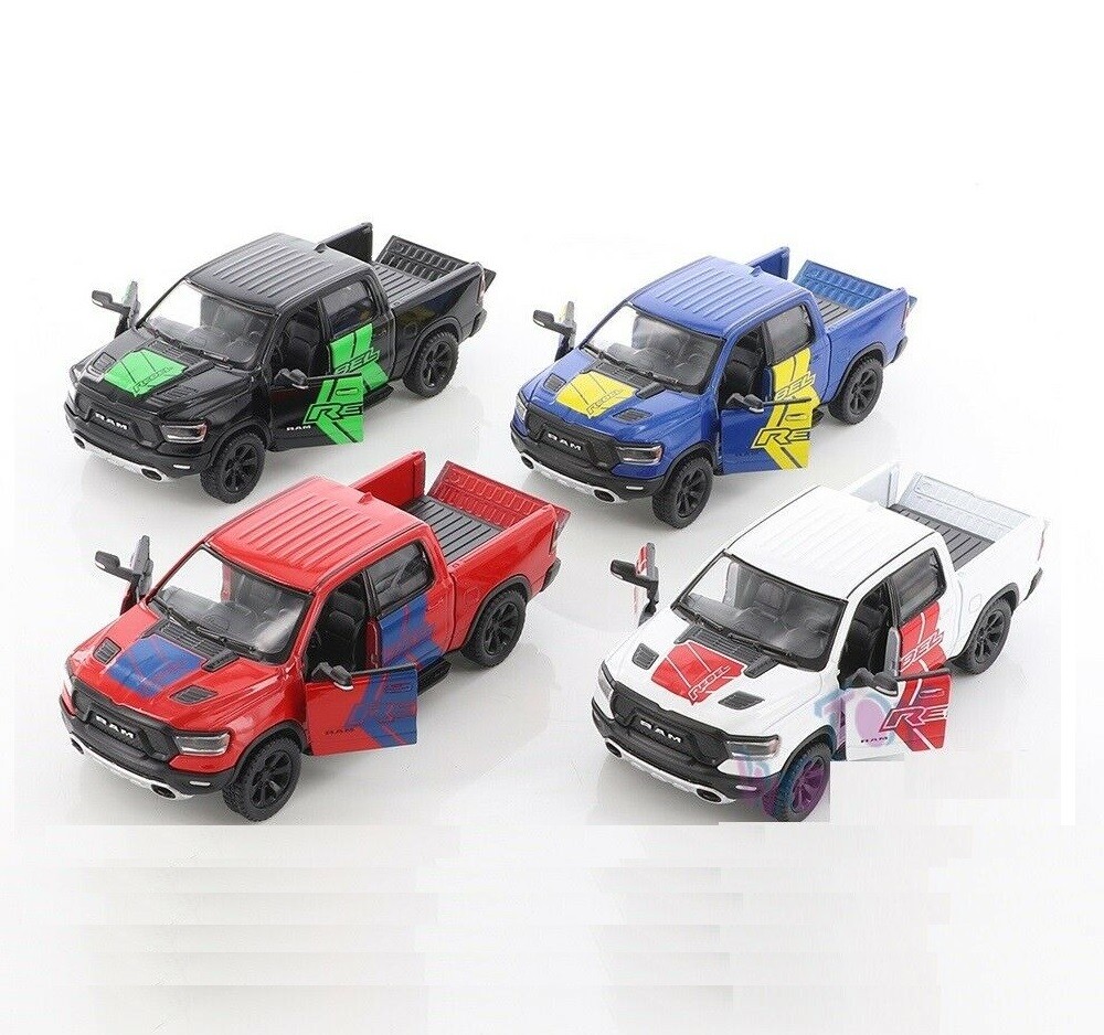 5″ 2019 Dodge RAM 1500 w Decals Rebel PickUp Truck Diecast Toy Car 1:46 *CHOOSE*