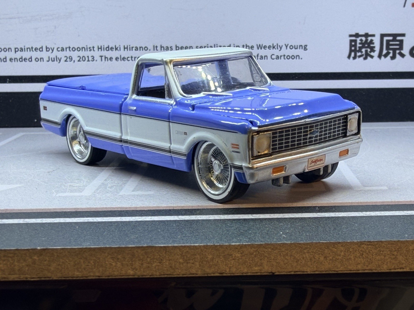 1971 CHEVROLET C-10 SUPER CHEYENNE PICKUP 2024 GREENLIGHT loose on 3D wheels
