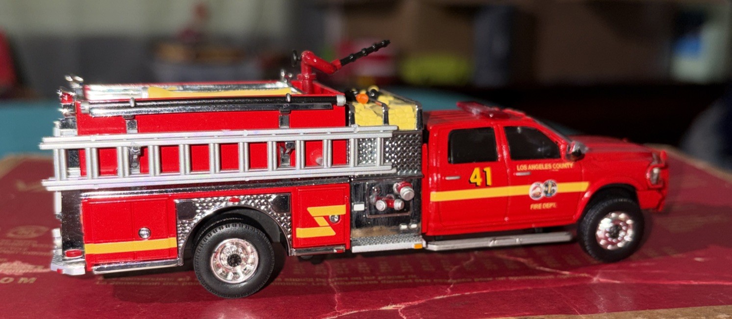 Kitbash Ram 5500 LAcFD Los Angeles County Fire Department Brush Patrol Truck 41